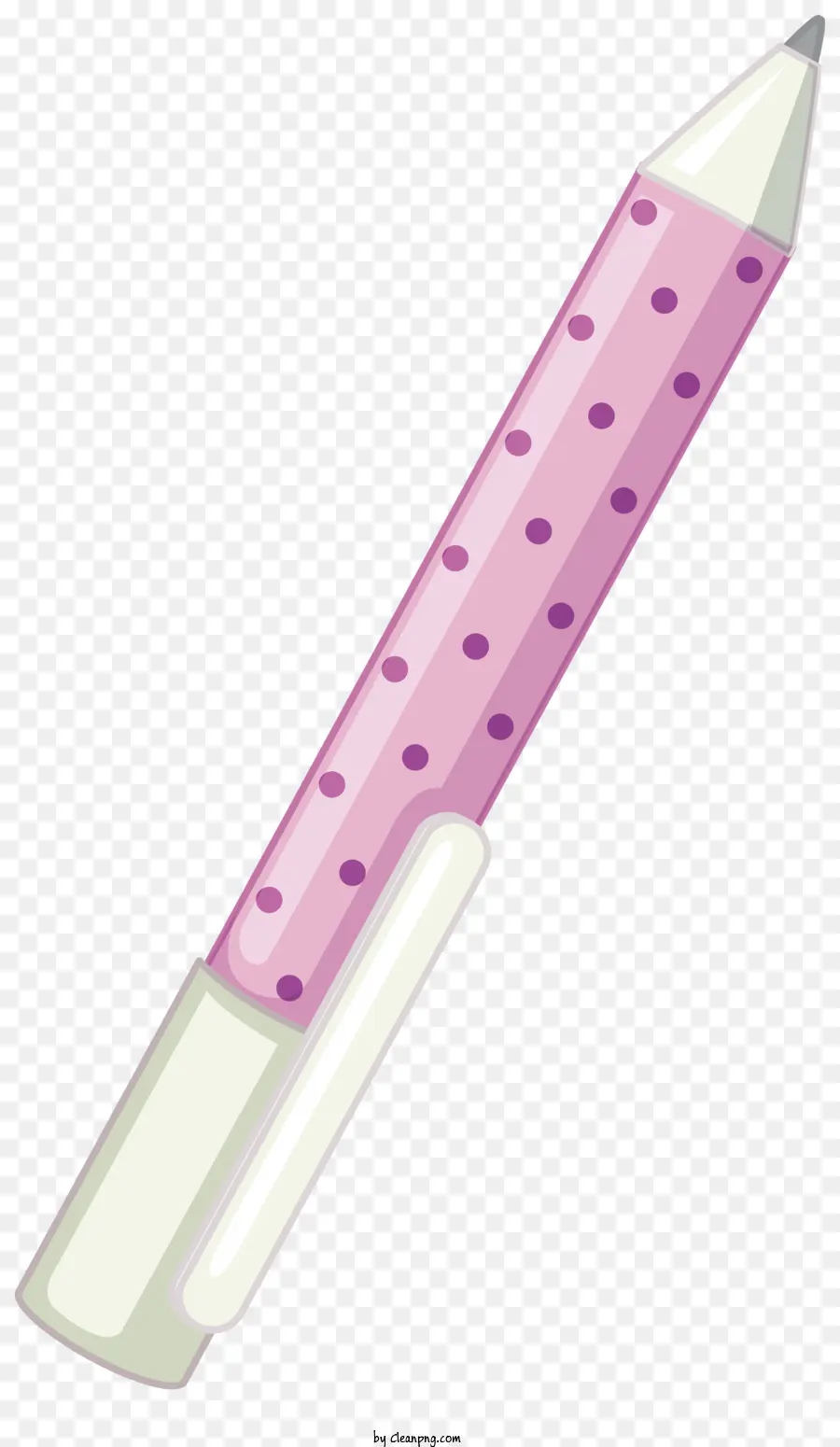 القلم الوردي，قلم نصيحة بيضاء PNG