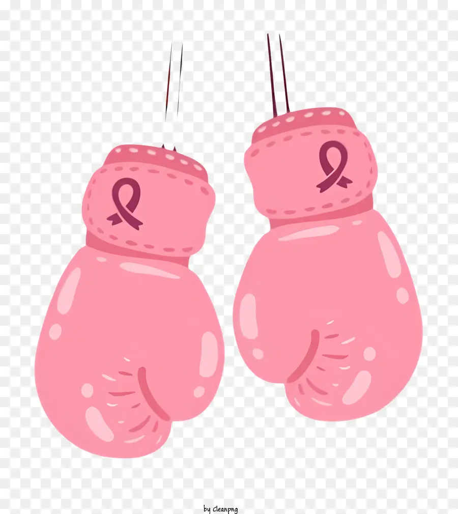 التوعية بسرطان الثدي，قفازات الملاكمة الوردي PNG