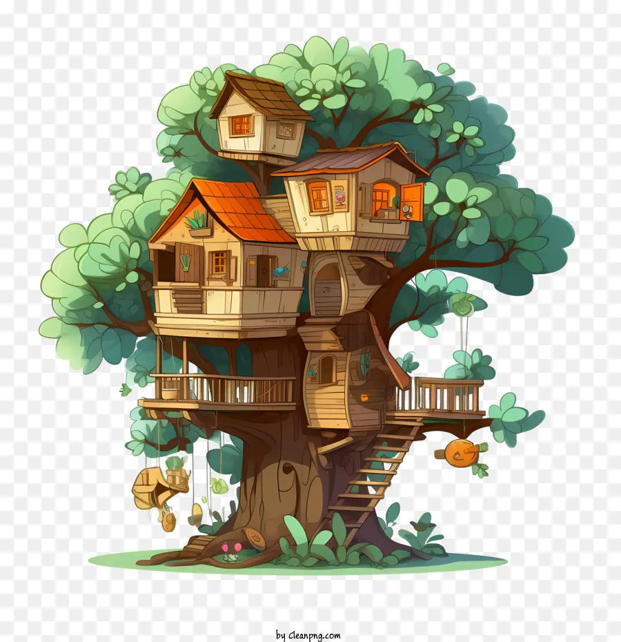 منزل الشجرة，الغابات PNG