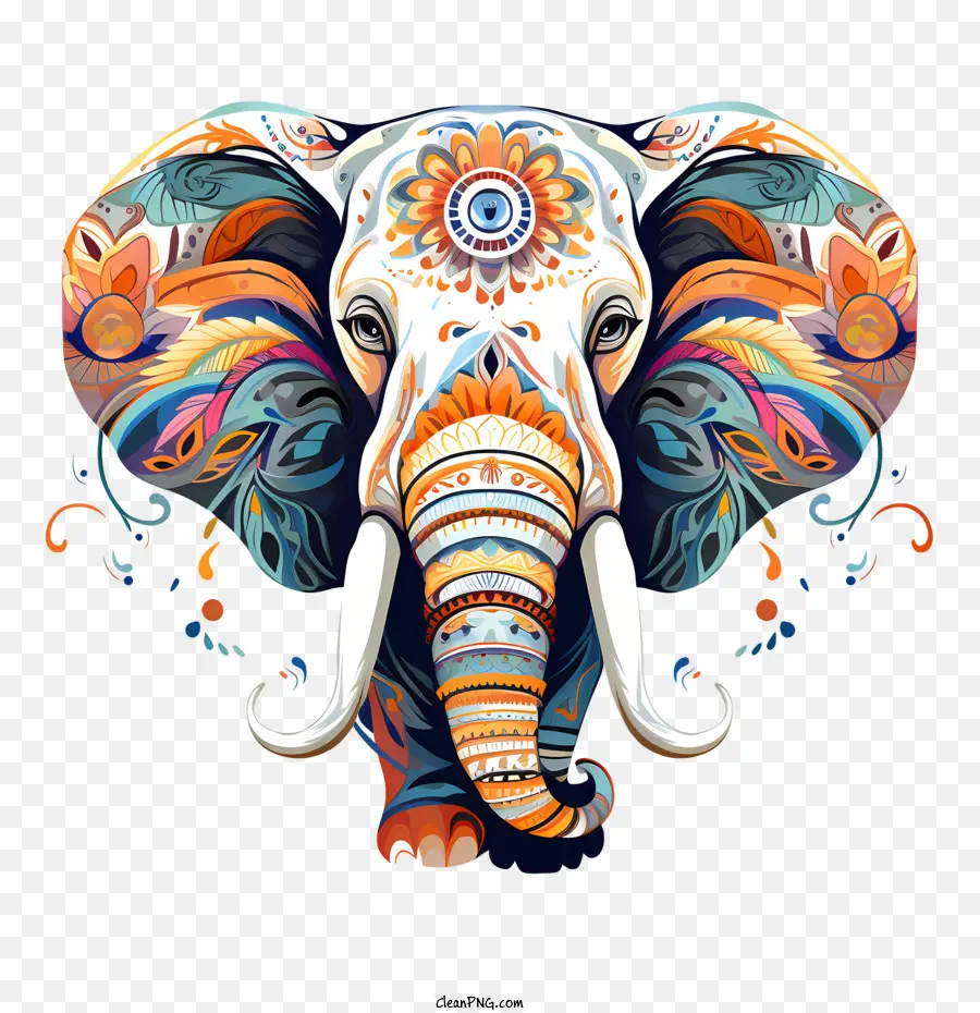 الفيل，الملونة PNG