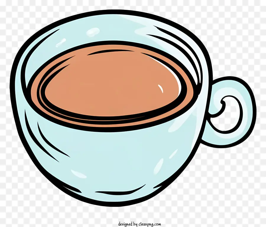 الكرتون فنجان القهوة，القهوة البنية PNG