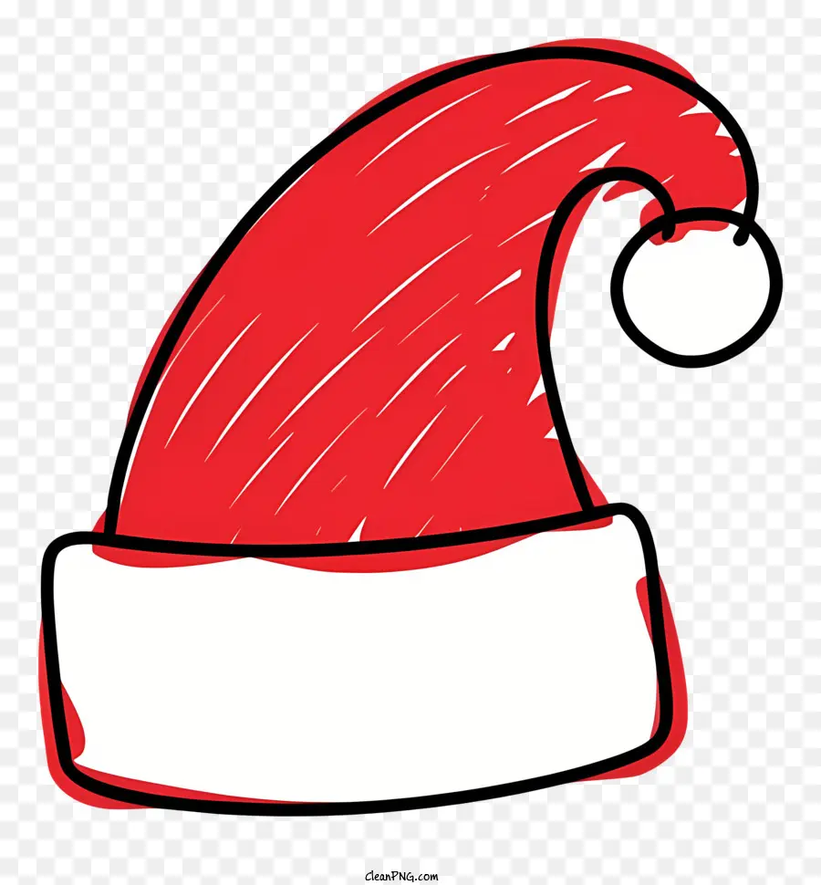قبعة سانتا كلوز الحمراء，تقليد عيد الميلاد PNG