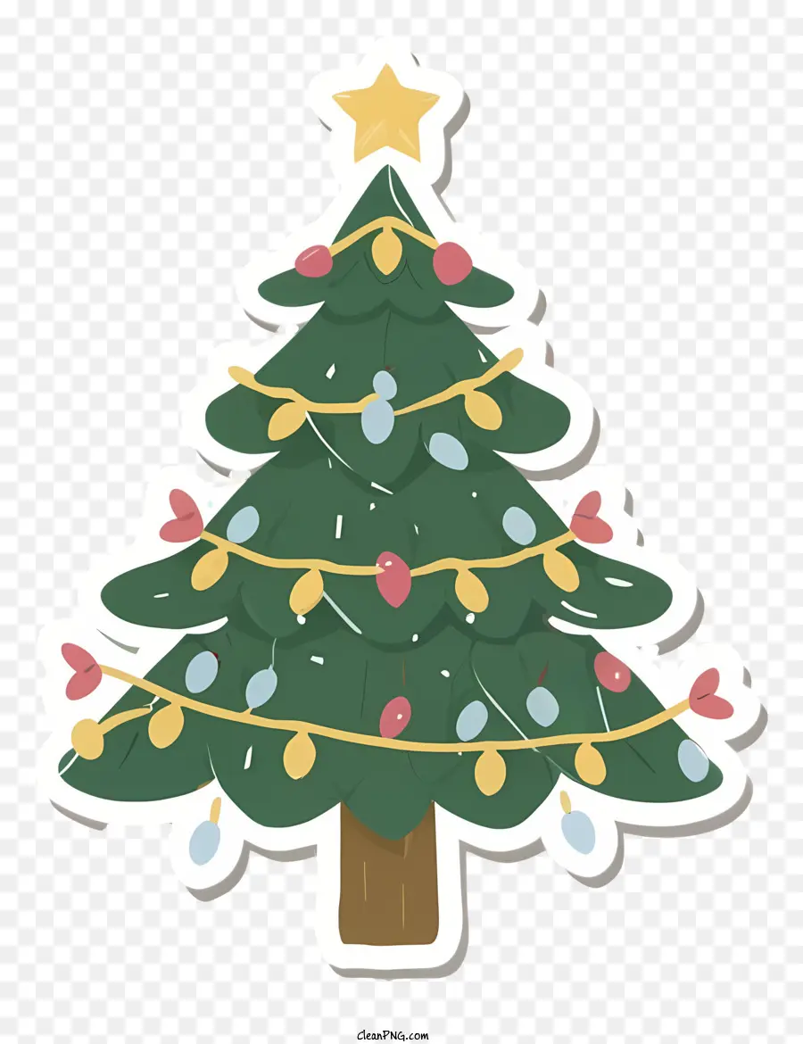 شجرة عيد الميلاد الديكور，شجرة عيد الميلاد الورقية PNG