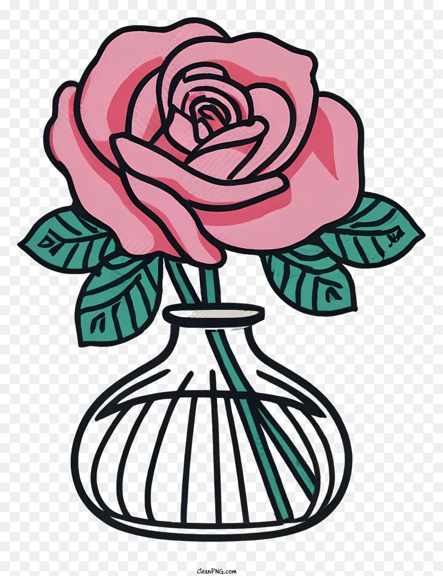 الوردي الورود，إناء PNG