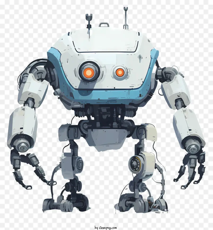 روبوت مستقبلي，اثنين من الروبوت أرجل PNG