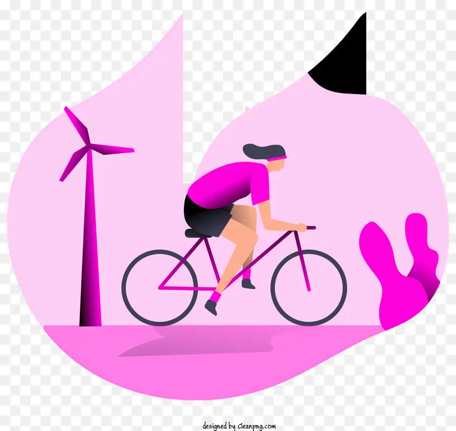 دراجات，الخلفية الوردي PNG