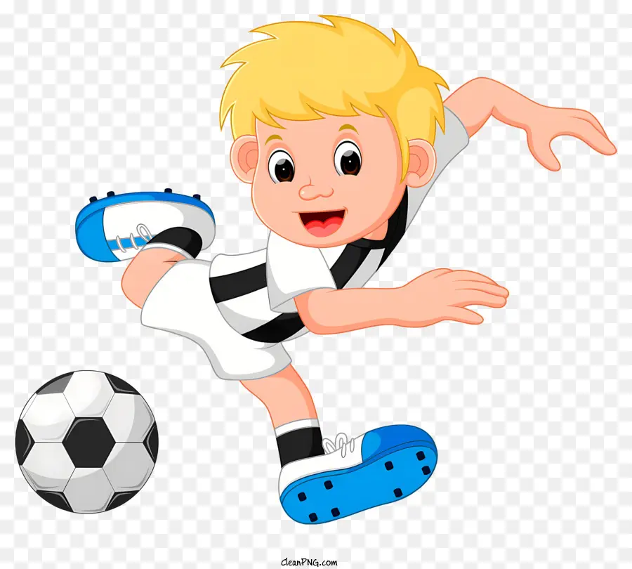 الولد ركل الكرة لكرة القدم，كرة القدم موحدة PNG