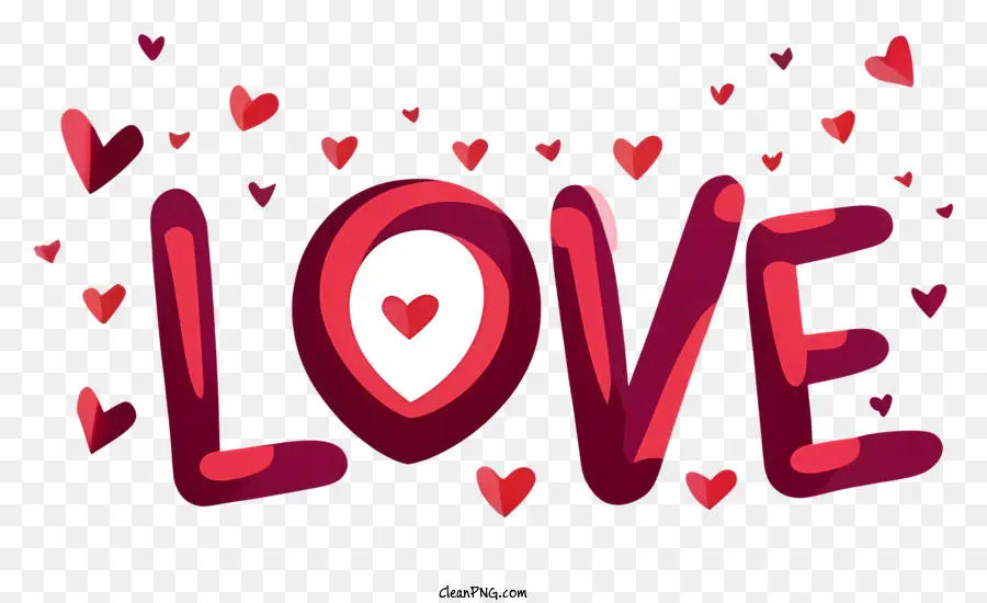 الحب，قلوب حمراء PNG