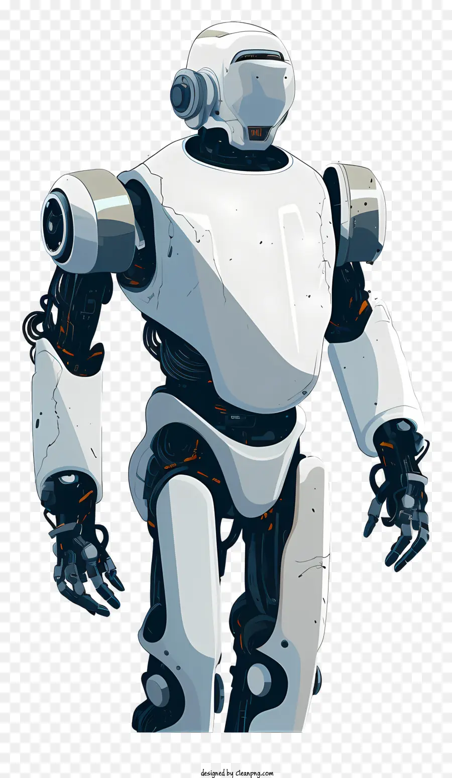 روبوت أبيض，شخصية بشرية PNG