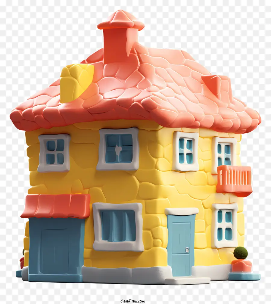 منزل صغير，البيت الأصفر PNG