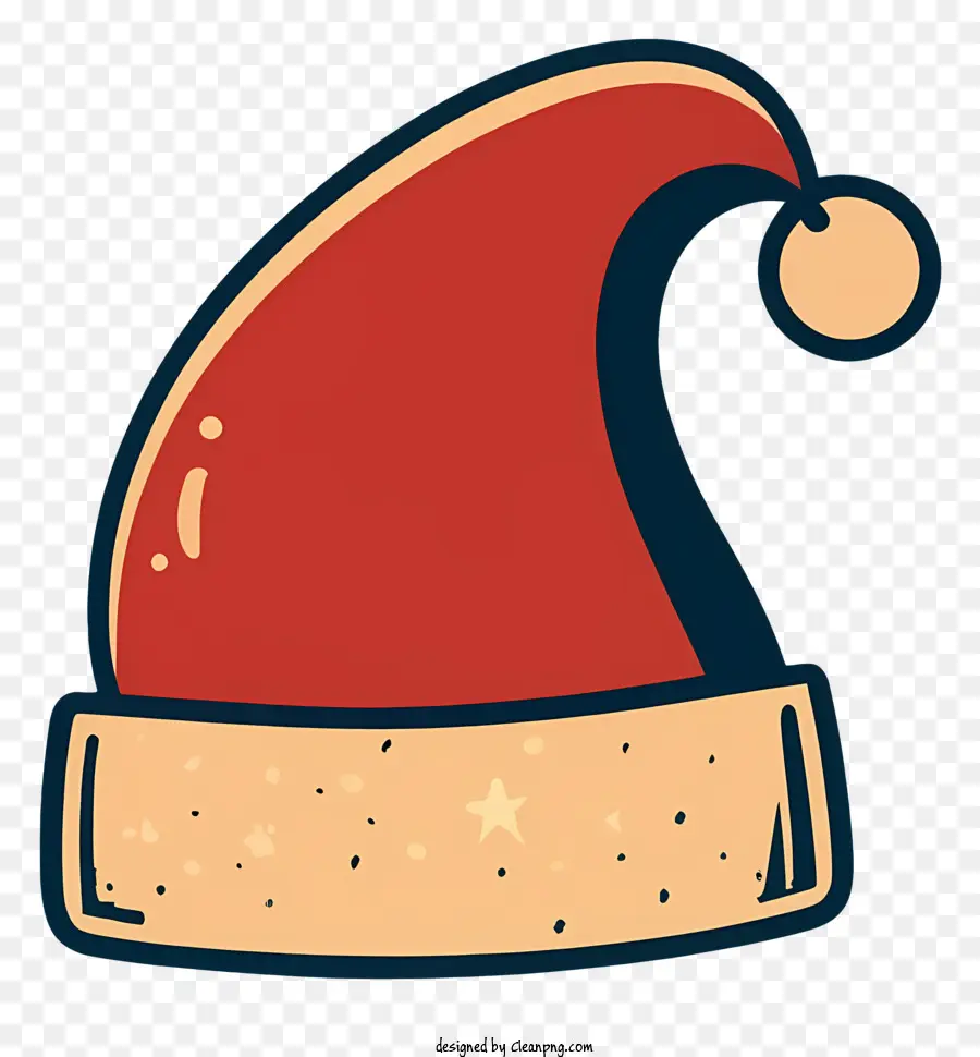 قبعة عيد الميلاد الحمراء，قبعة أبيض Pompom PNG