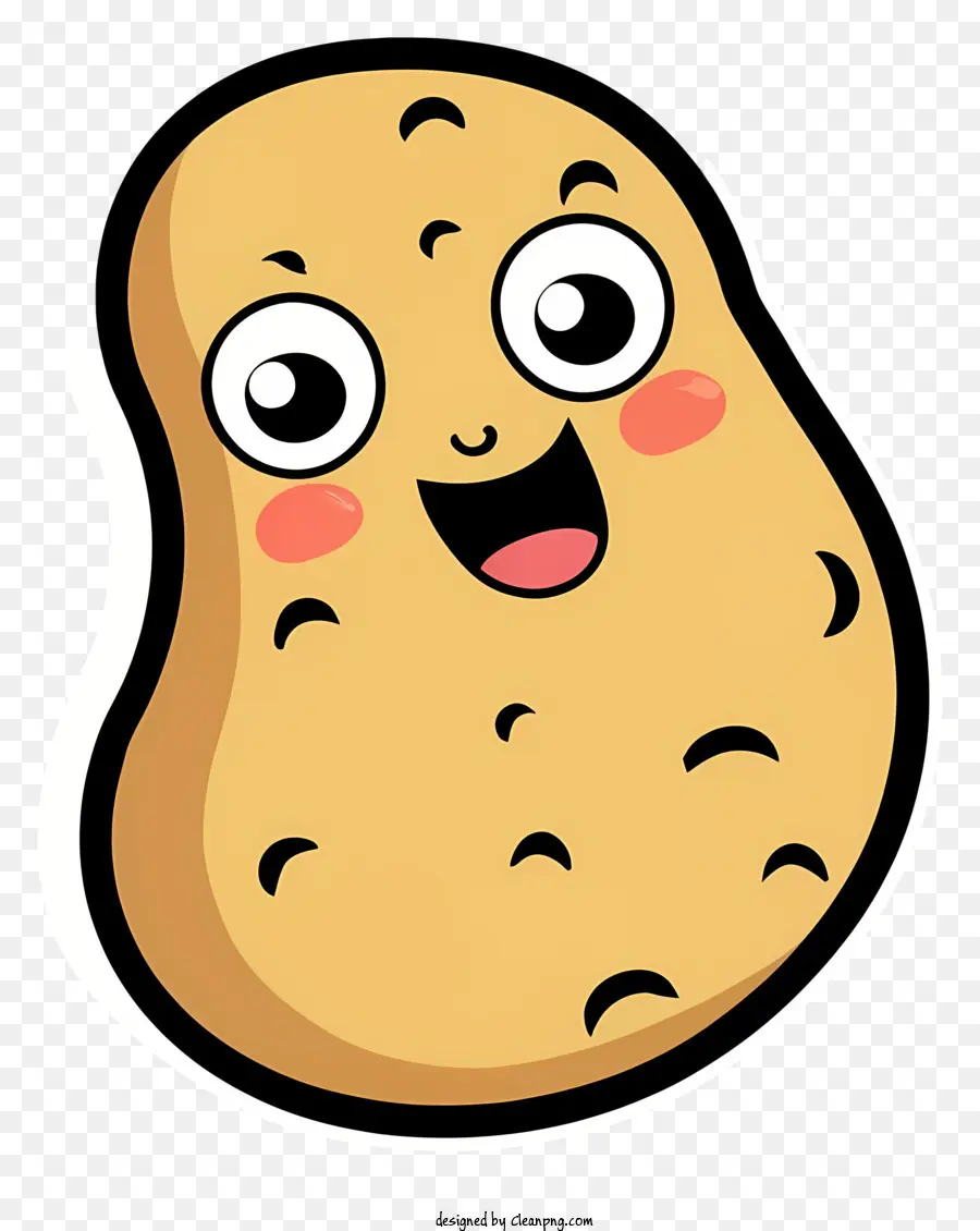 الكرتون البطاطس，بطاطا تبتسم PNG