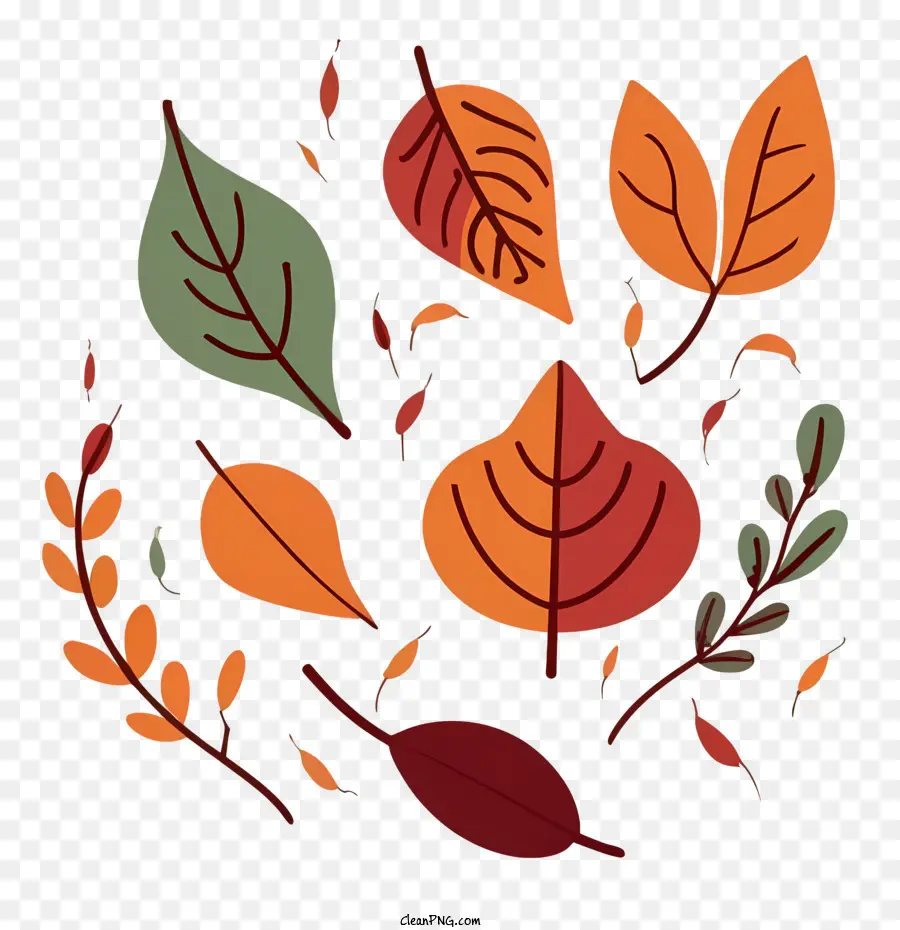 أوراق الخريف，أوراق الشجر PNG