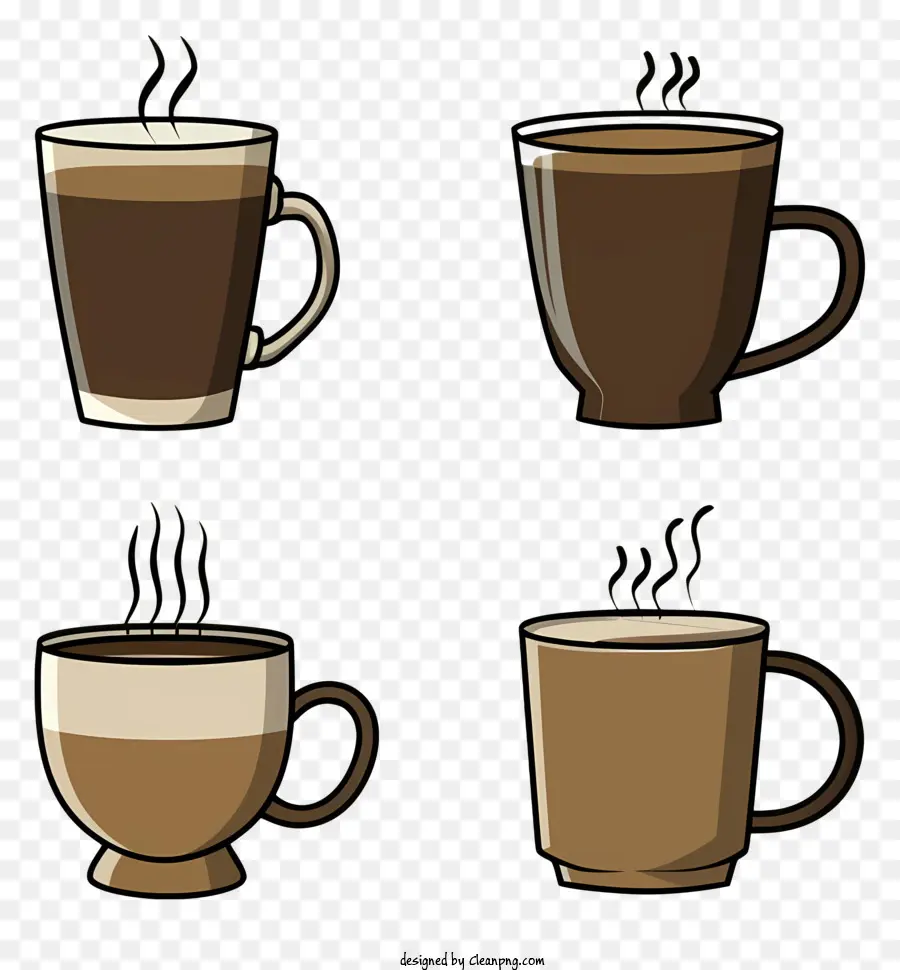 أكواب القهوة，أكواب القهوة البخارية PNG
