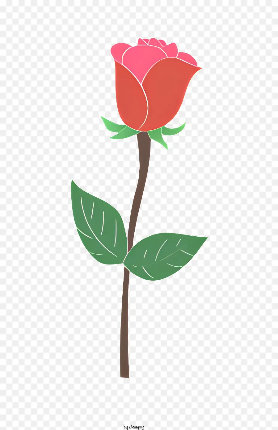 الوردي روز，الأوراق الخضراء ، PNG