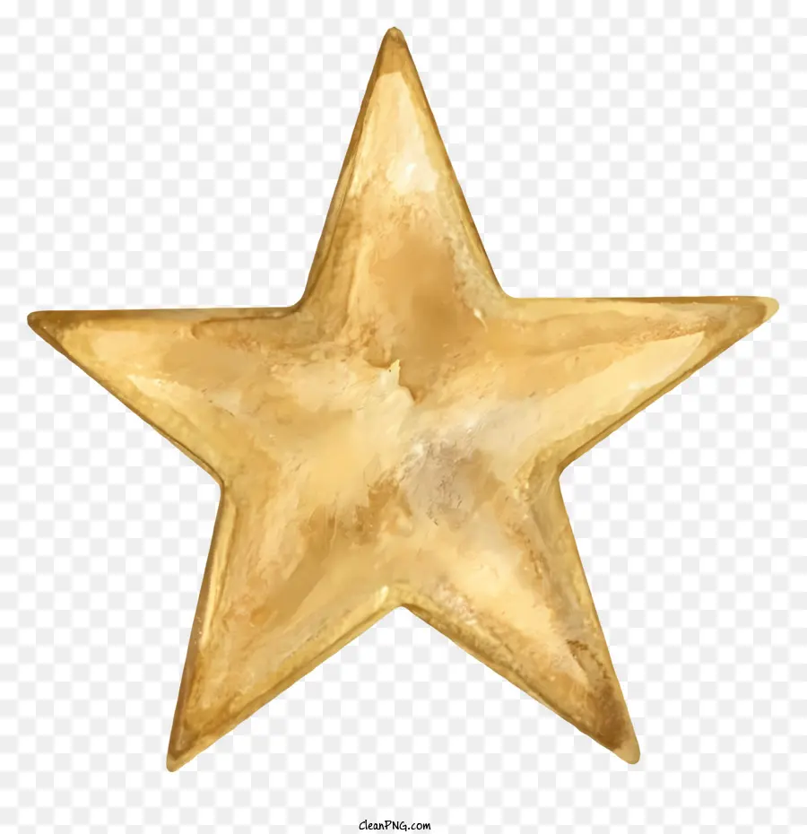 النجم الذهبي，نجمة لامعة PNG