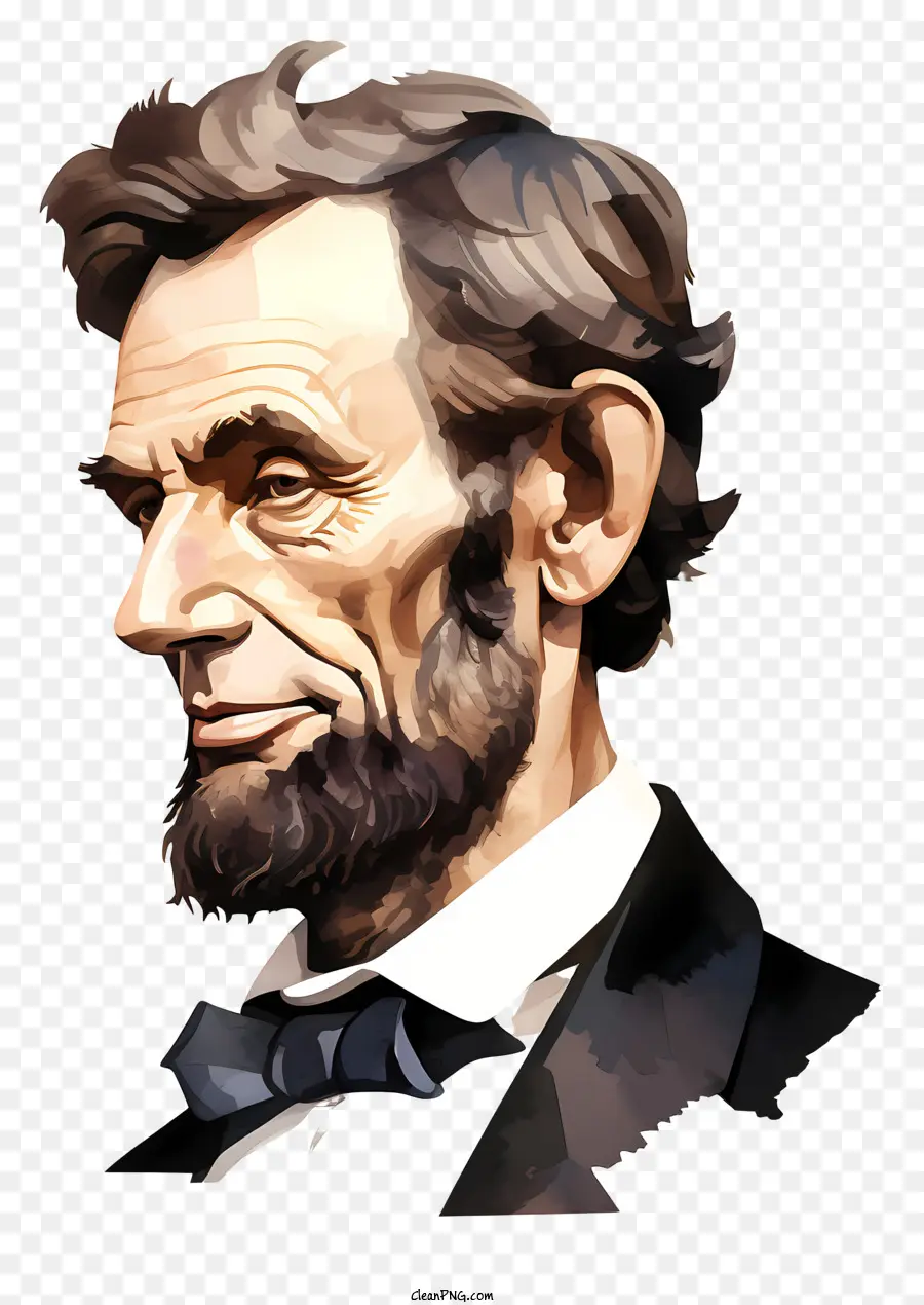 ابراهام لينكولن，السياسي الأمريكي PNG