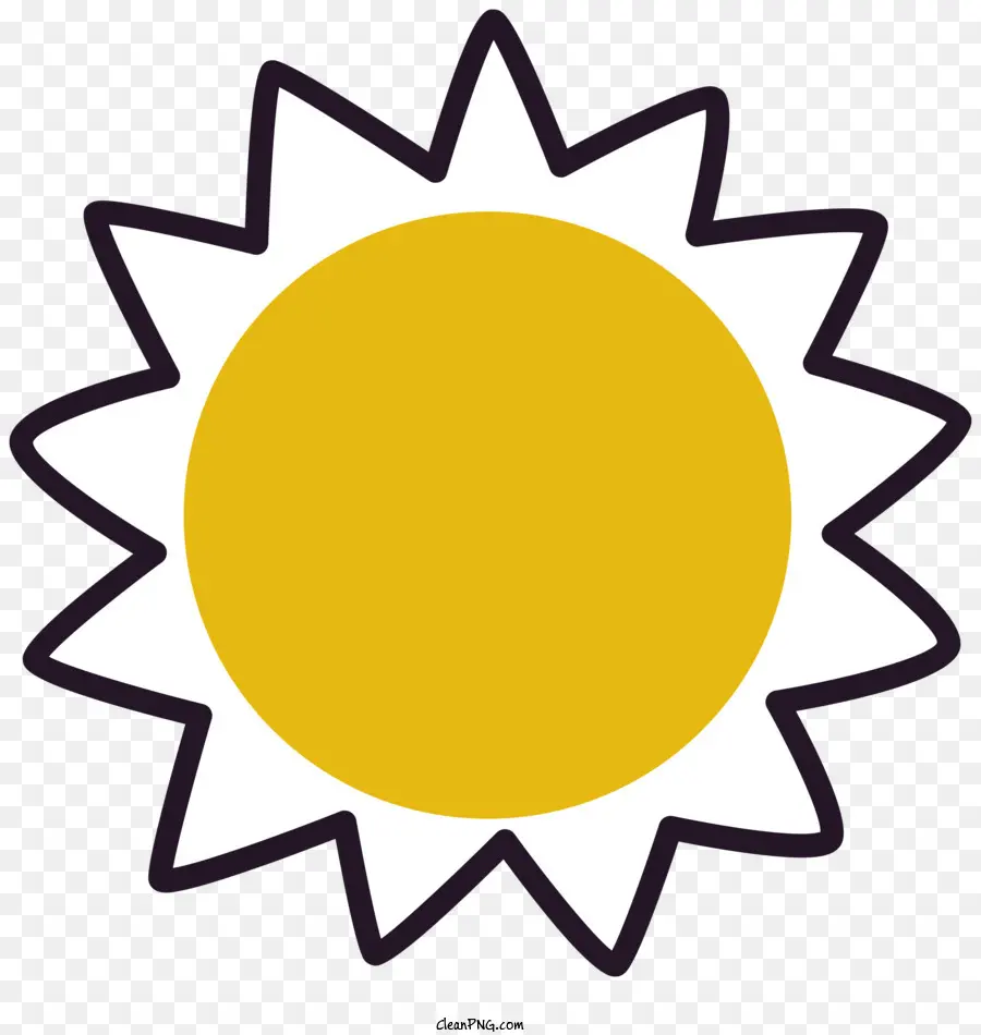 الشمس，الأصفر PNG