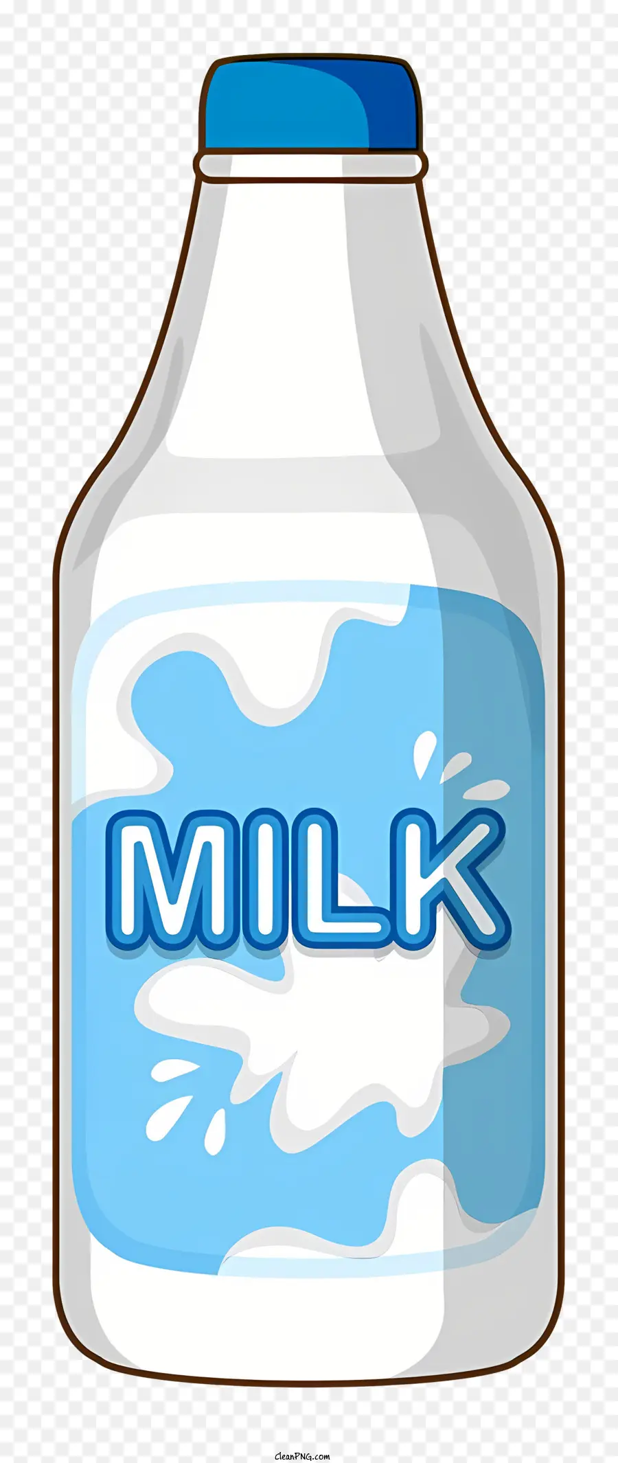 زجاجة الحليب，زجاجة الحليب الزرقاء العليا PNG