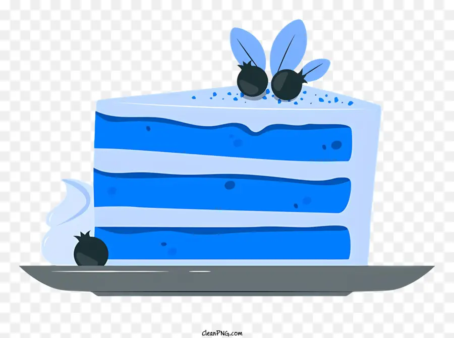 كعكة，الجليد الأزرق PNG