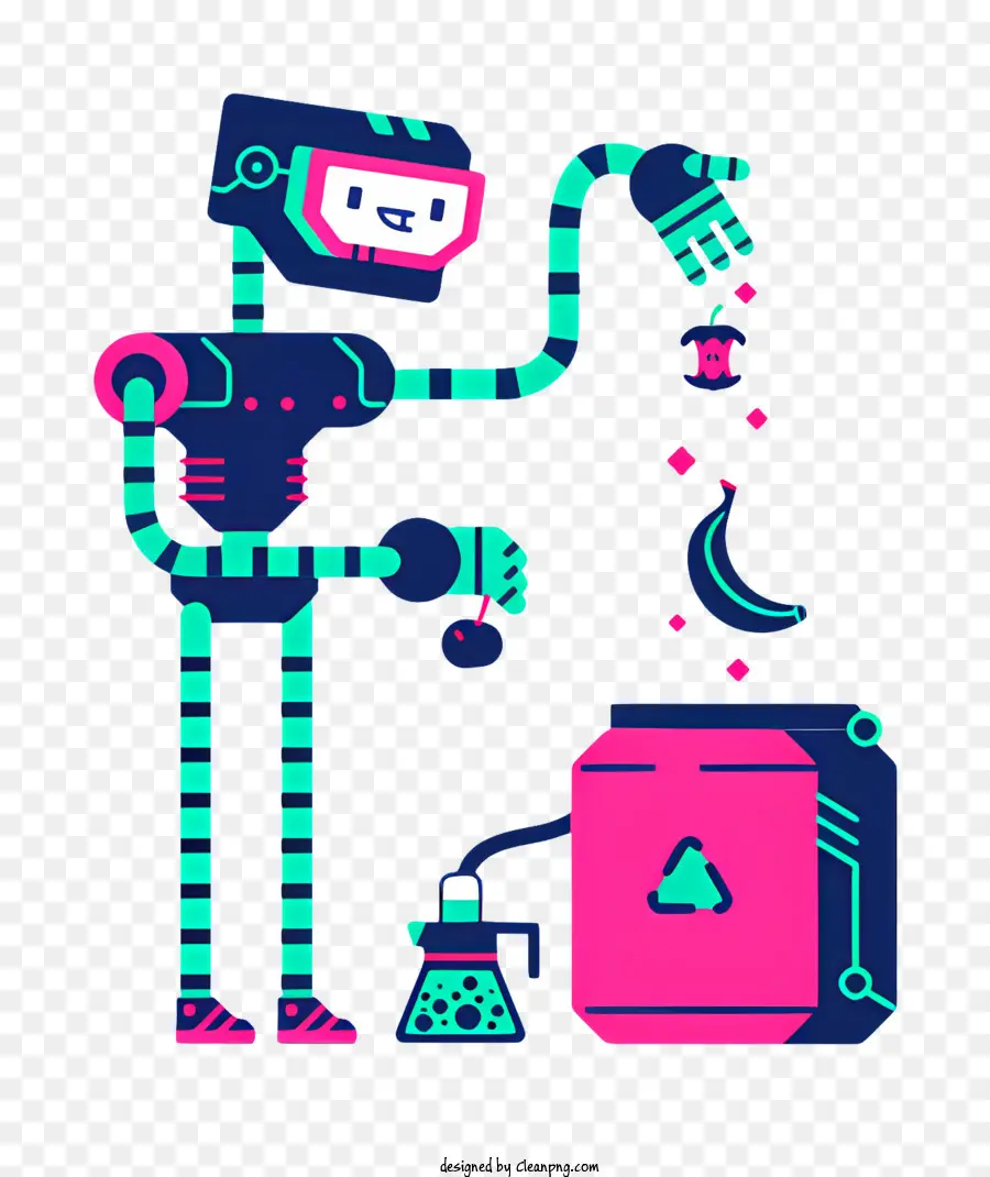 روبوت منقطة，Robot PNG