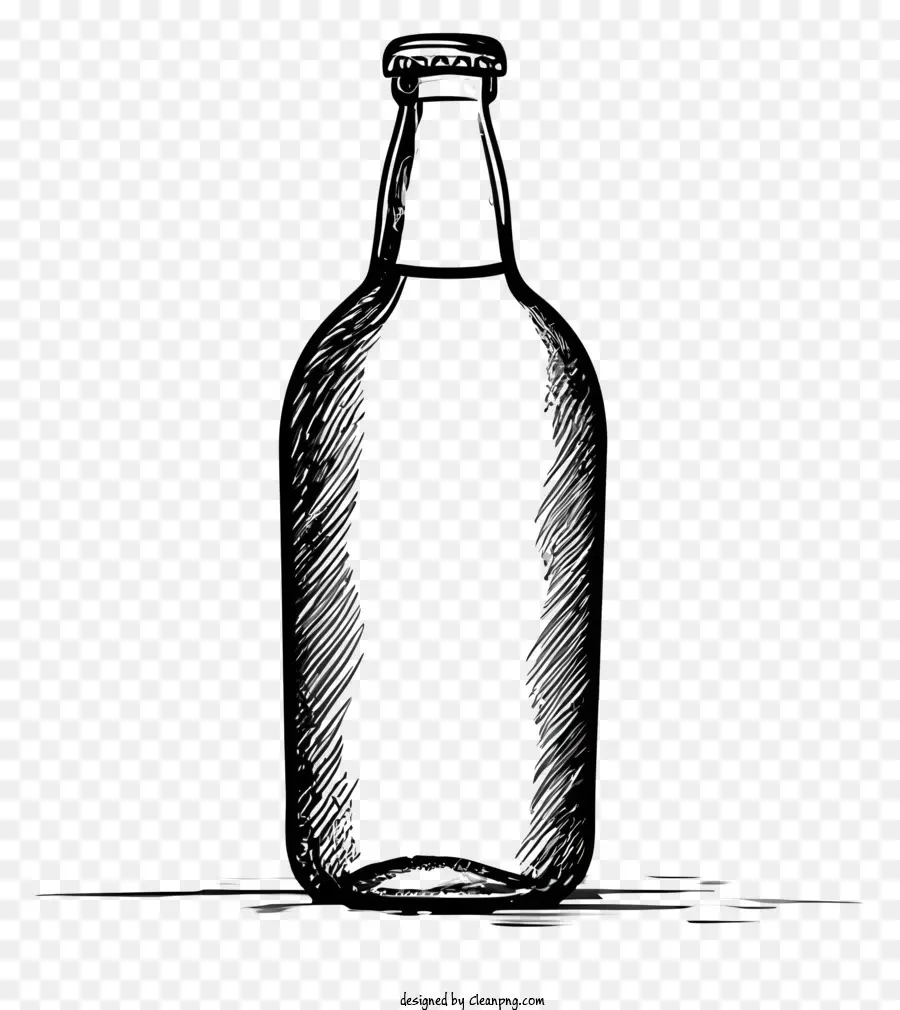 زجاجة，الأسود و الأبيض PNG