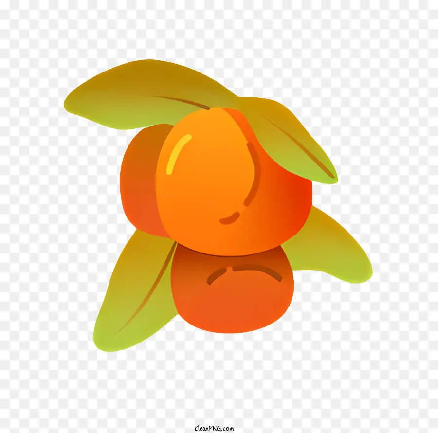 ناضجة الخوخ，خوخ برتقالي مشرق PNG