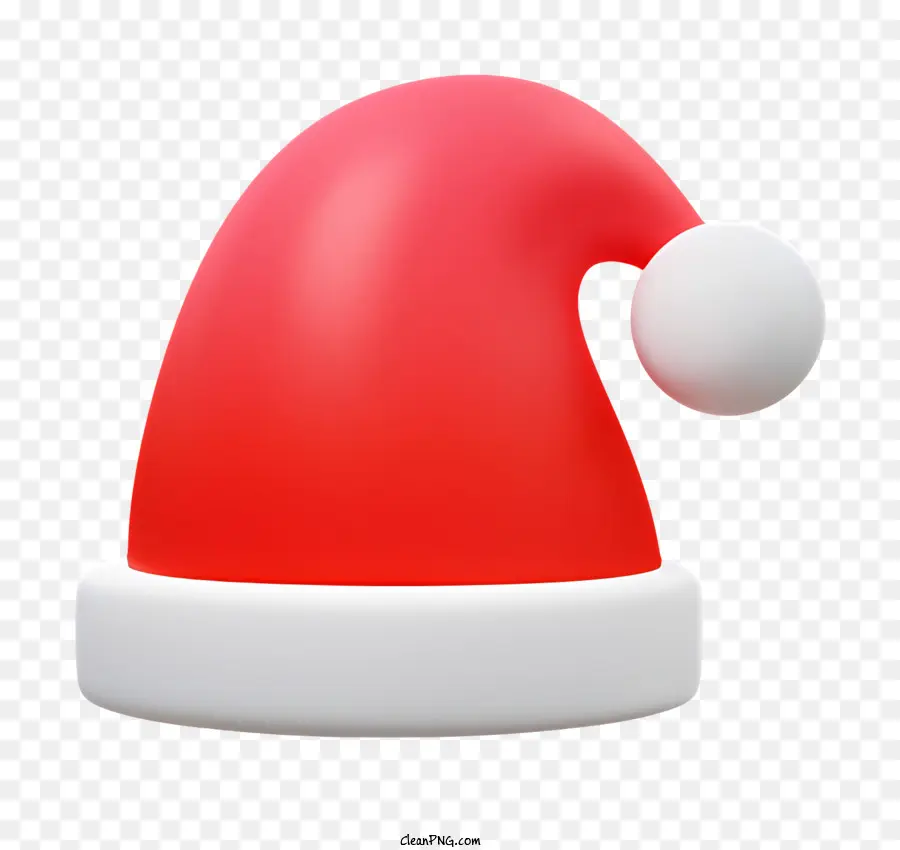 قبعة سانتا كلوز，النسيج الأحمر PNG