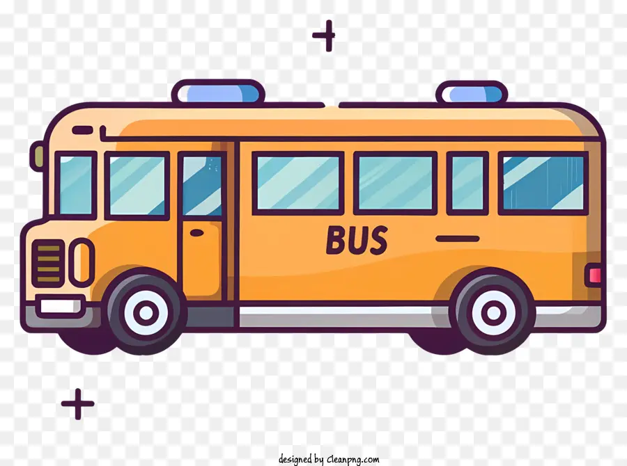 الحافلة المدرسية，الحافلة الصفراء PNG