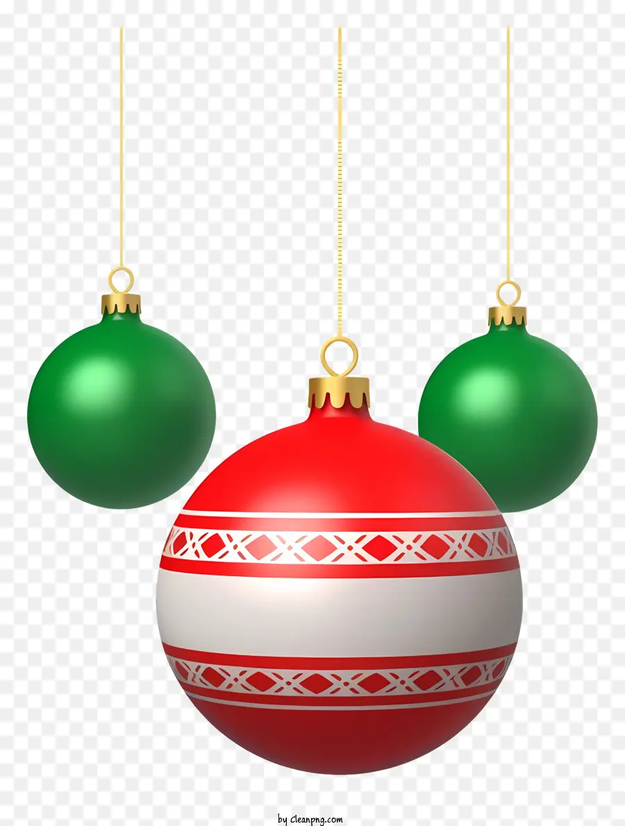 عيد الميلاد الحلي，الحلي الأحمر والأخضر PNG