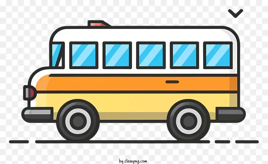 الحافلة المدرسية，الجسم الأبيض PNG