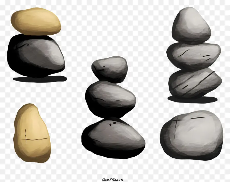 الصخور，الصخور الرمادية PNG