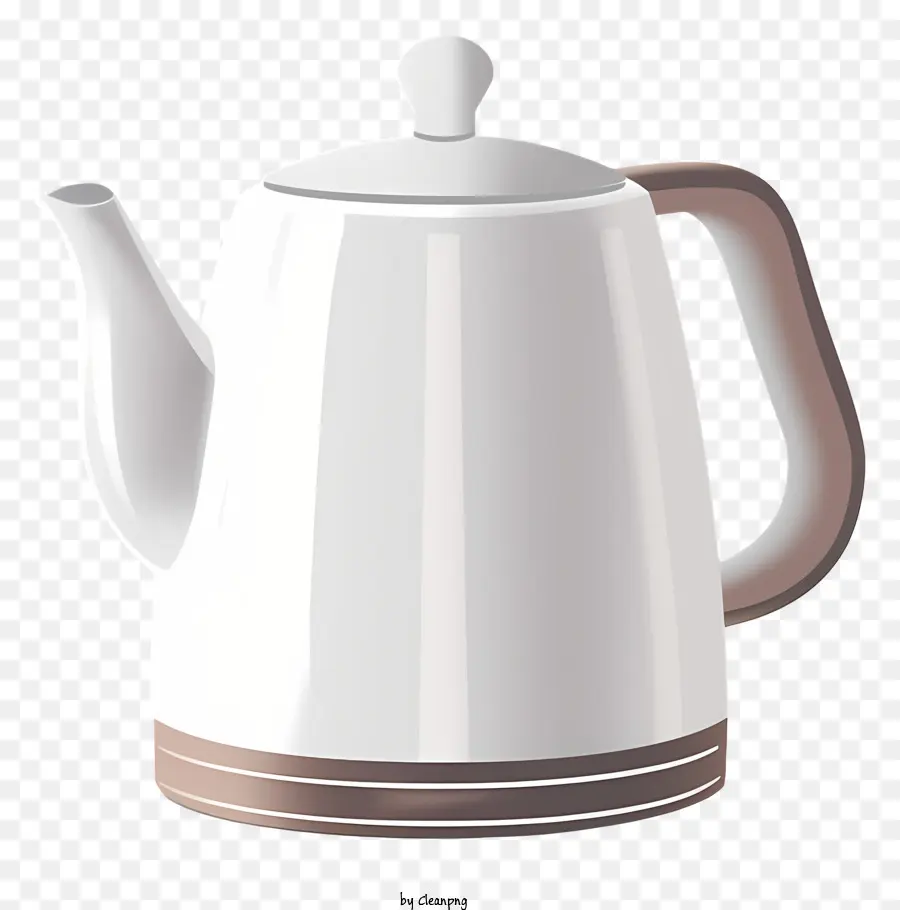 براد شاي，غلاية الشاي الأبيض PNG