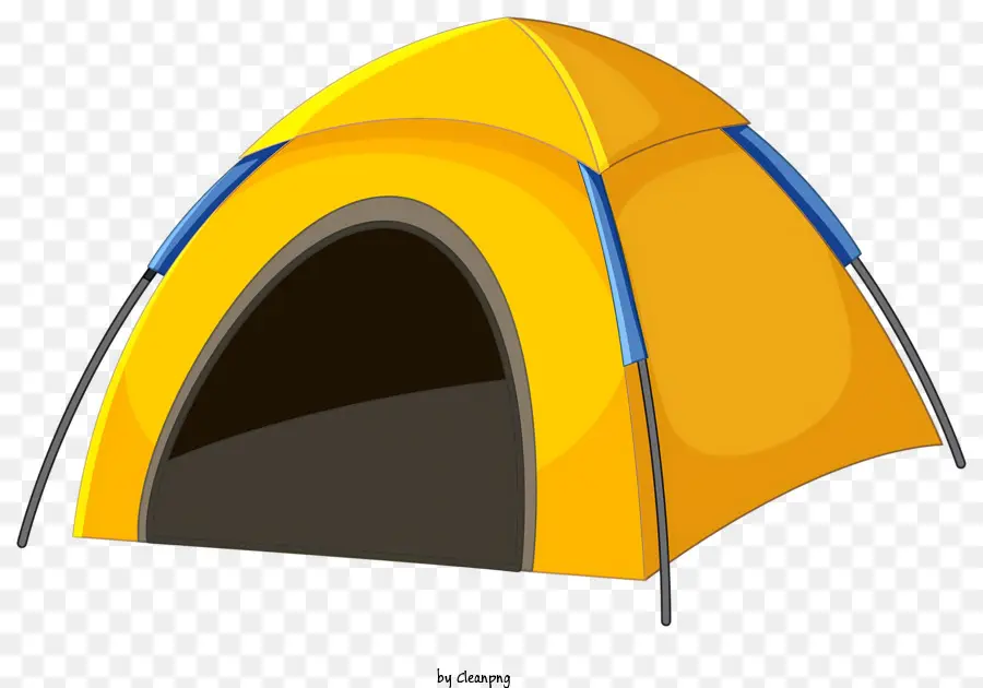 خيمة صفراء，الباب الأزرق PNG