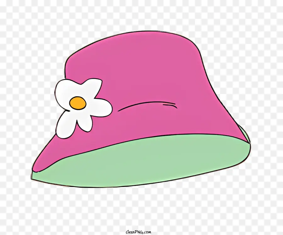 قبعة ديزي الوردي，قبعة جولة الحافة PNG