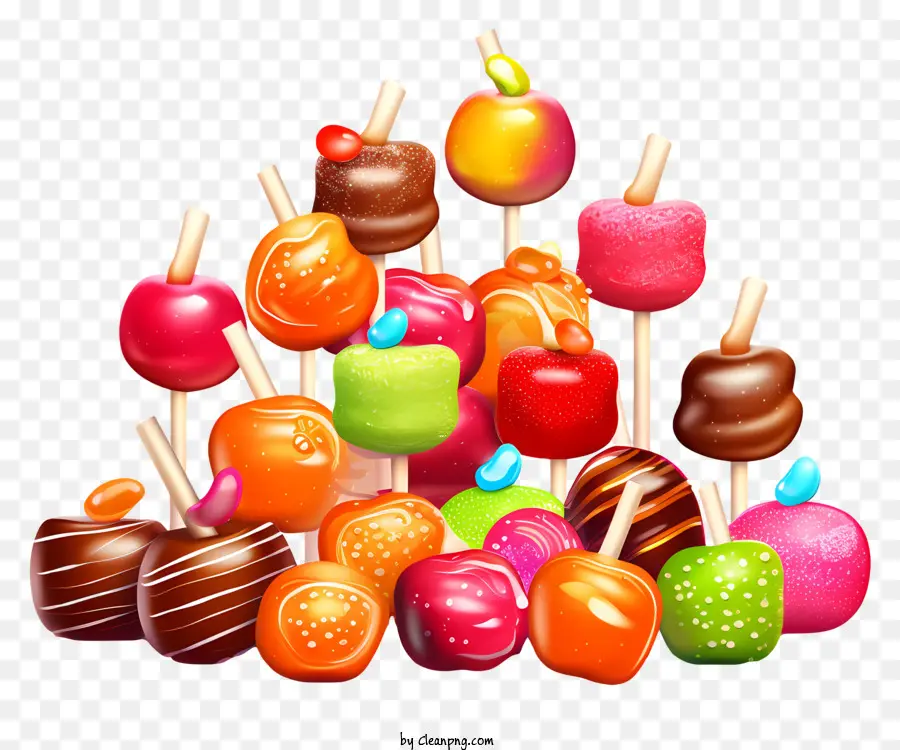 هرم الحلوى，حلوى ملونة PNG