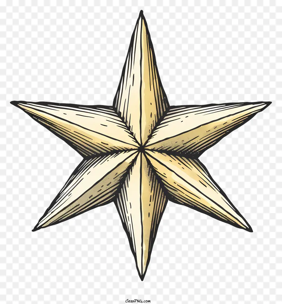 نجوم رسم，نجمة ذهبية PNG