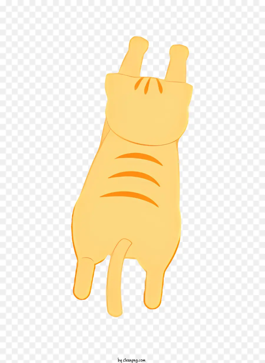 القط الأصفر，القط الكرتون PNG