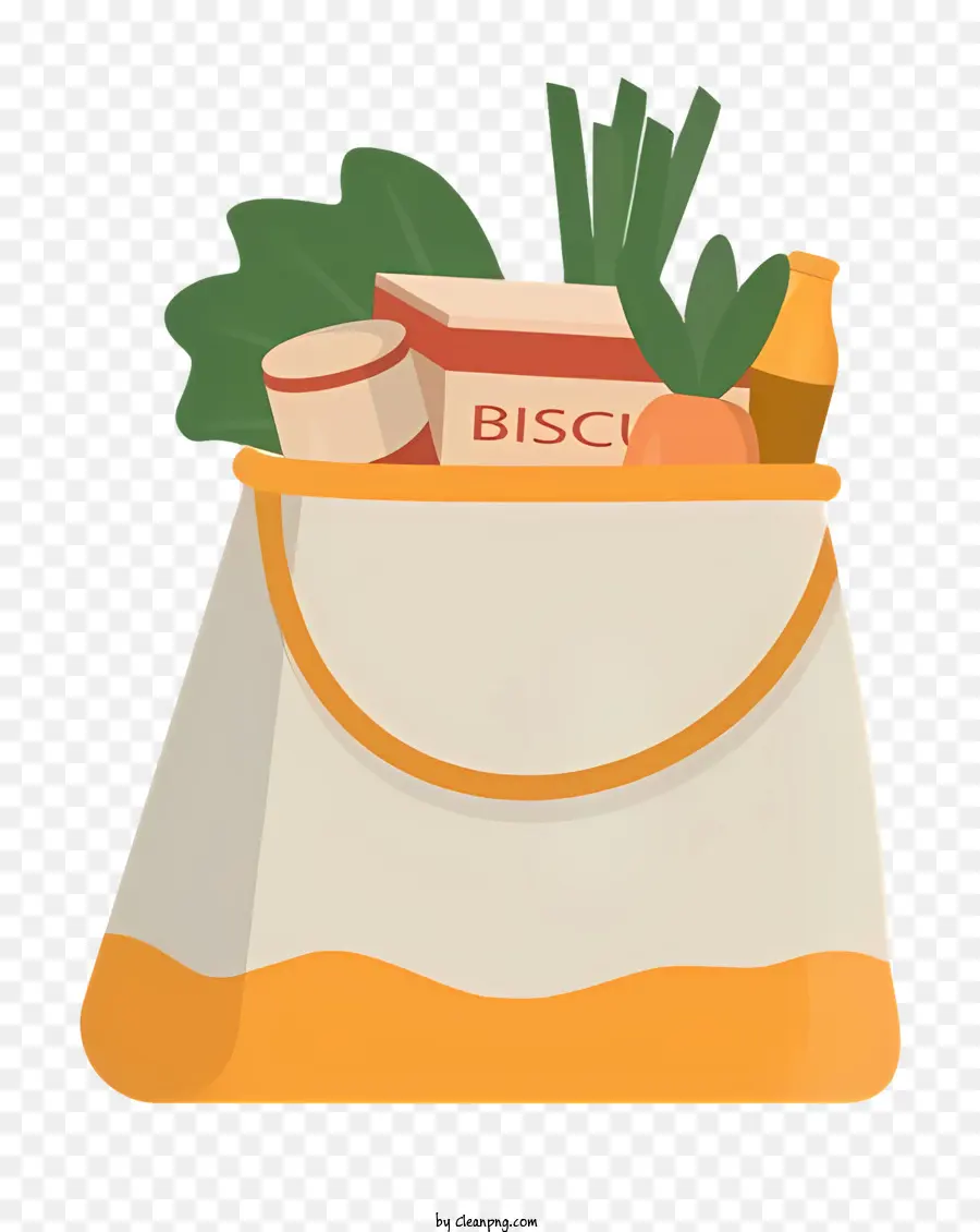 حقيبة تسوق，المواد الغذائية PNG