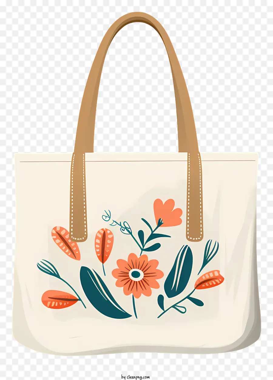 حمل حقيبة，تصميم الأزهار PNG