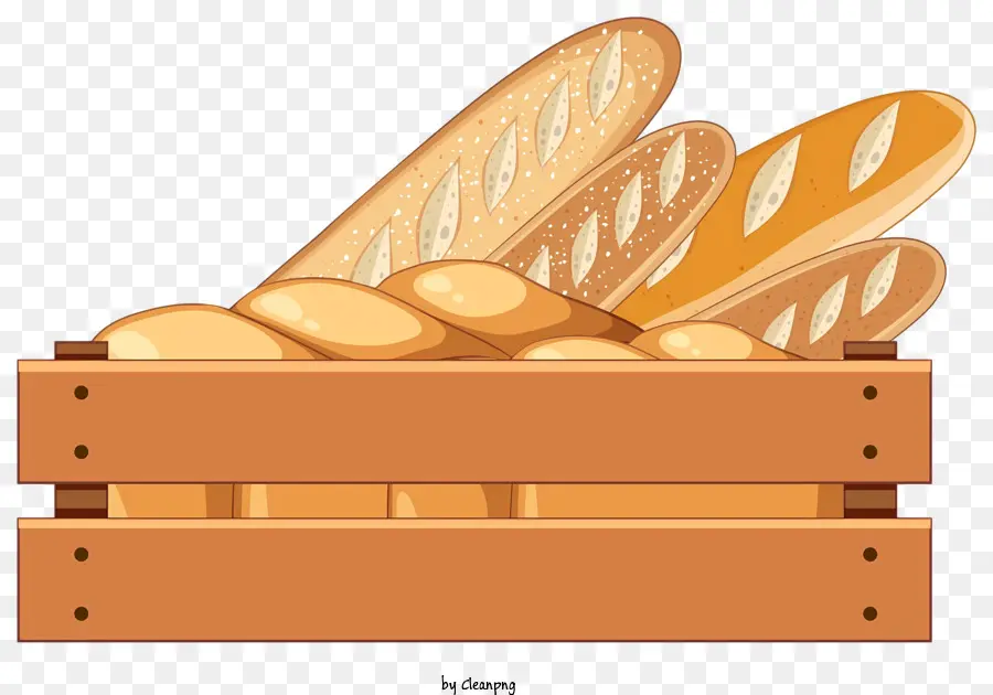 قفص خشبى，شرائح الخبز PNG