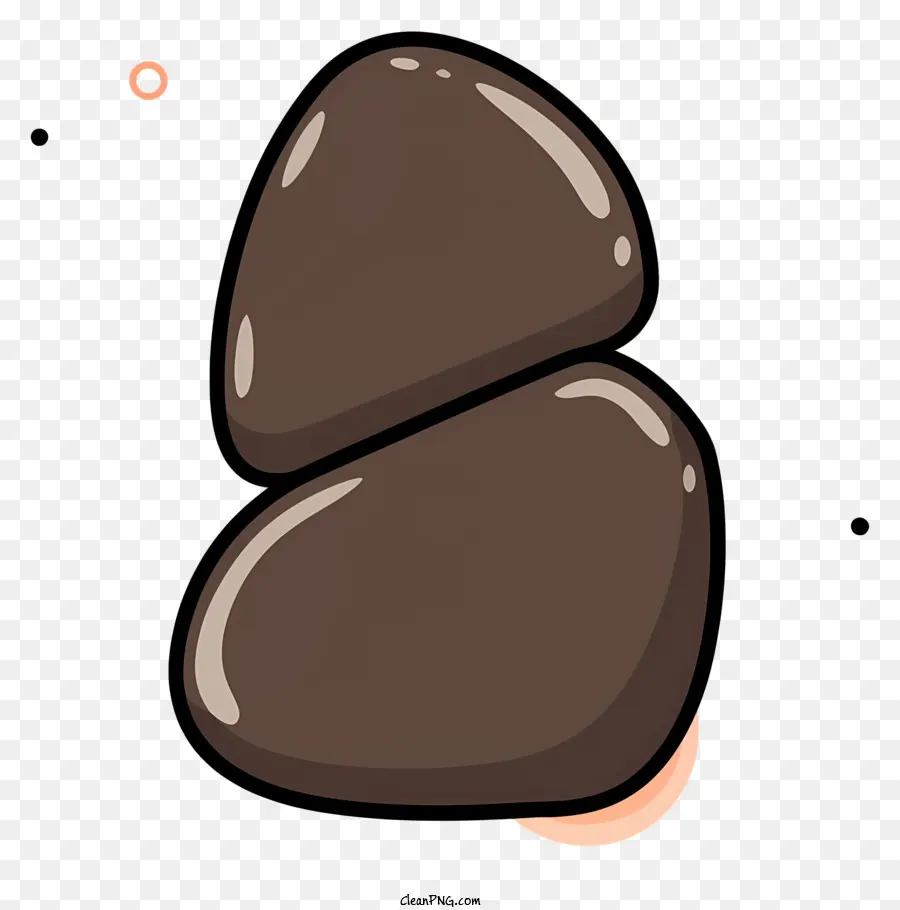 الكرتون الصخور，الصخور البنية PNG