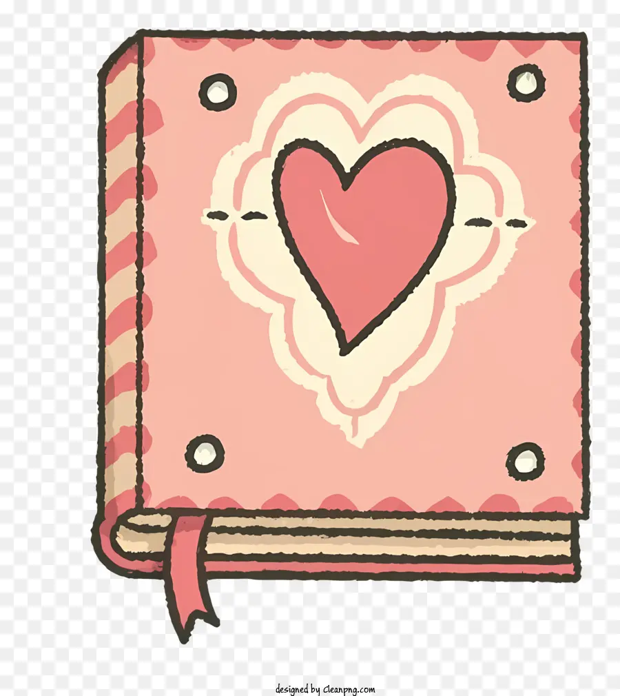دفتر القلب الوردي，خط خط اليد لطيف PNG