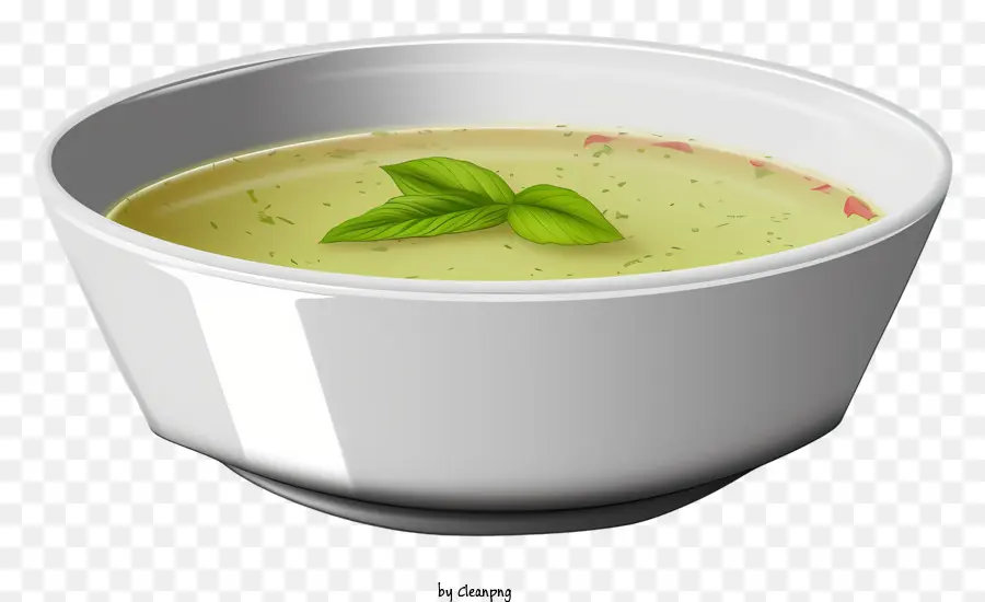 وعاء من الحساء，مقبلات الورقية الخضراء PNG