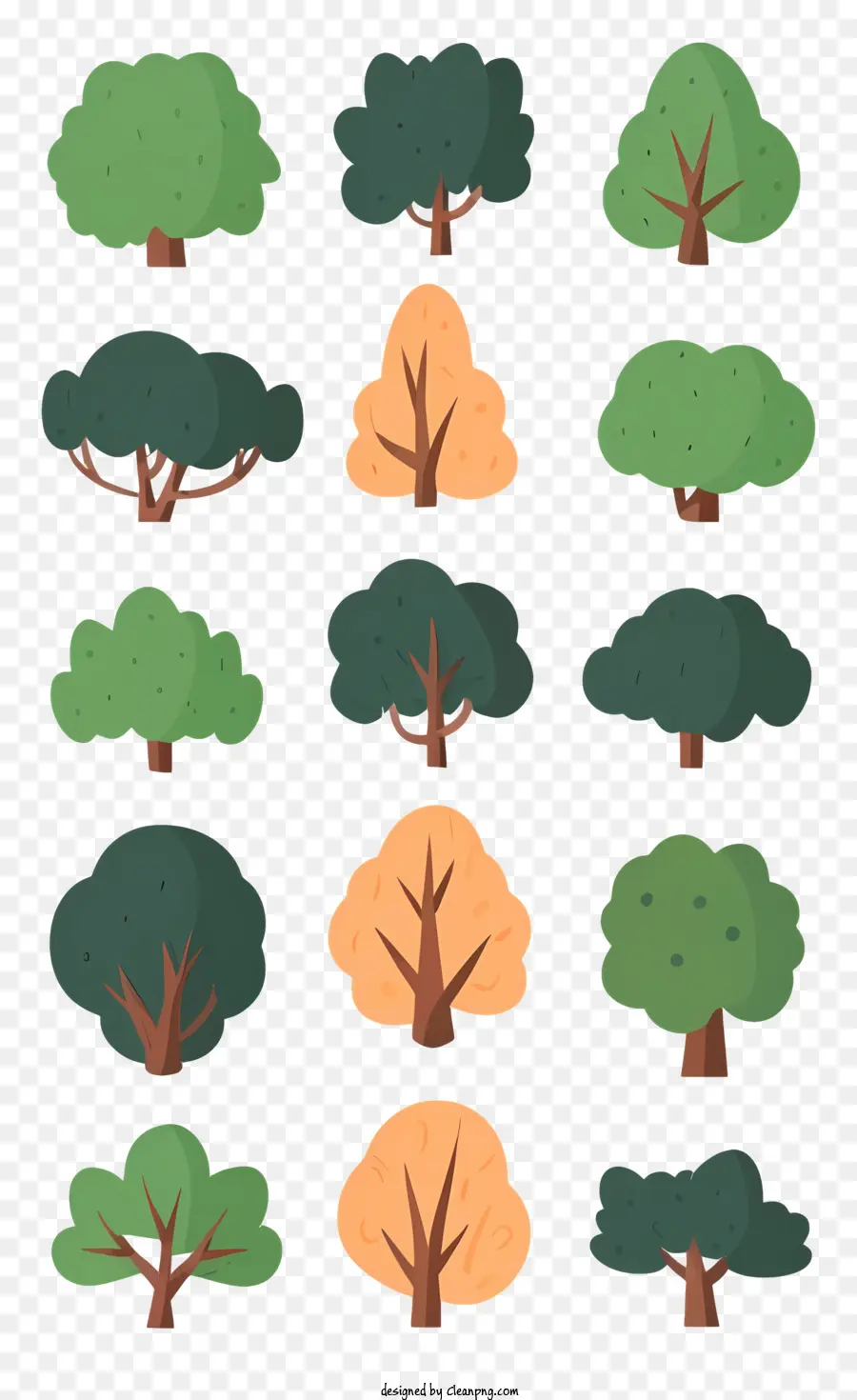 أوراق شجرة，لون الأشجار PNG