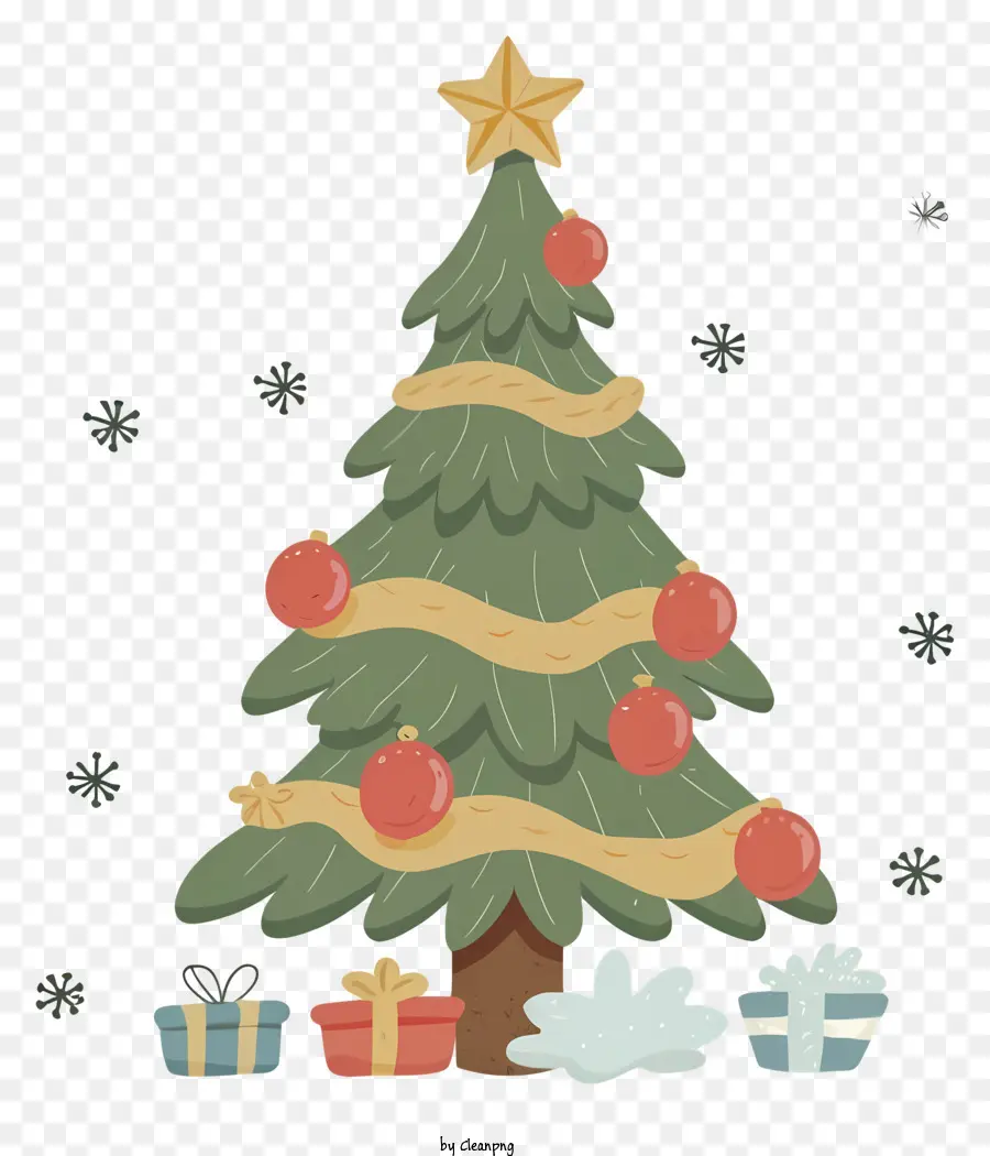شجرة عيد الميلاد，الهدايا PNG
