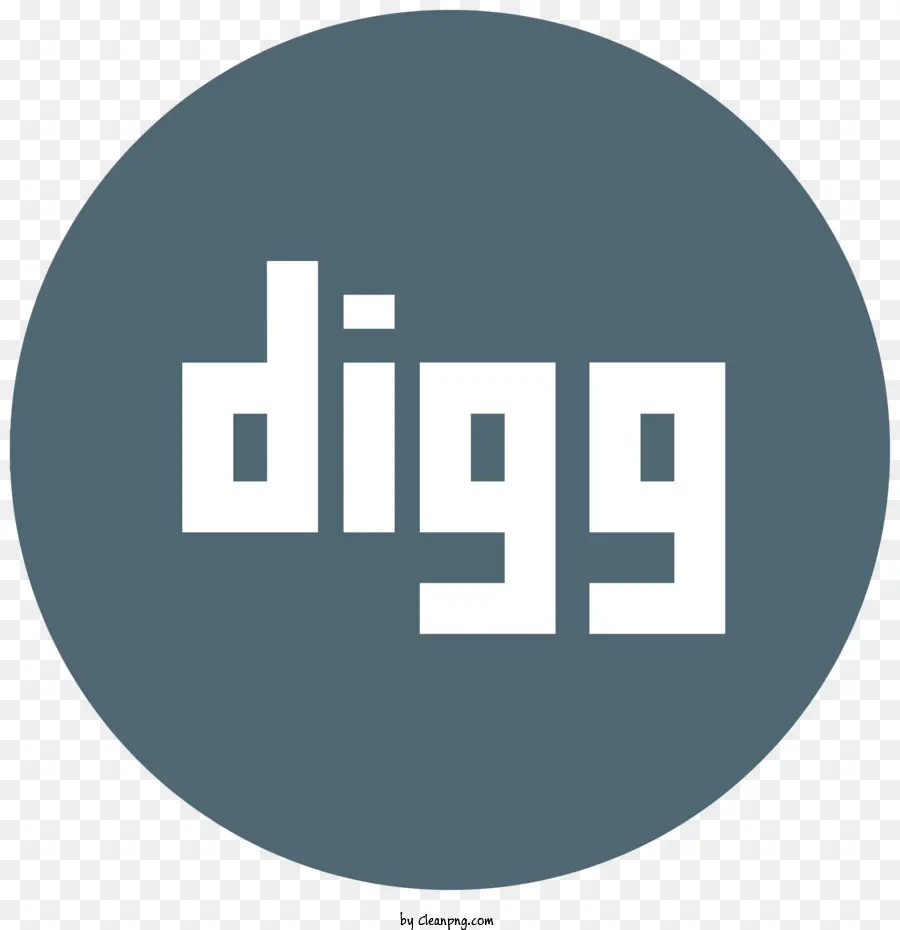 شعار Digg，شعار دائري PNG