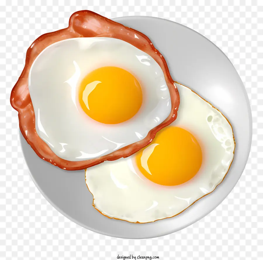 البيض المقلي，بيض متصدع PNG