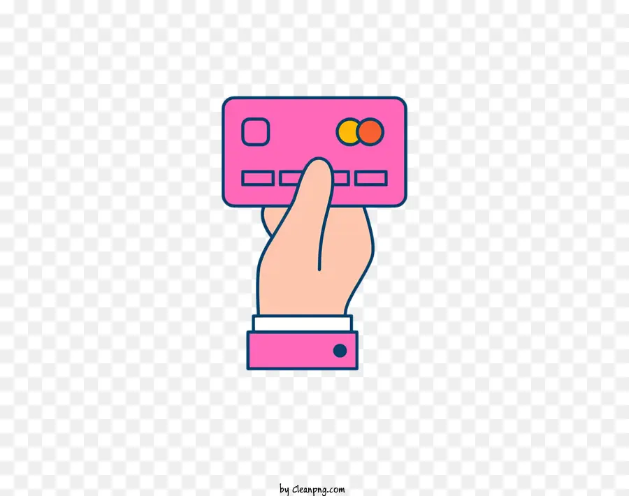 بطاقة الائتمان，الخلفية الوردي PNG
