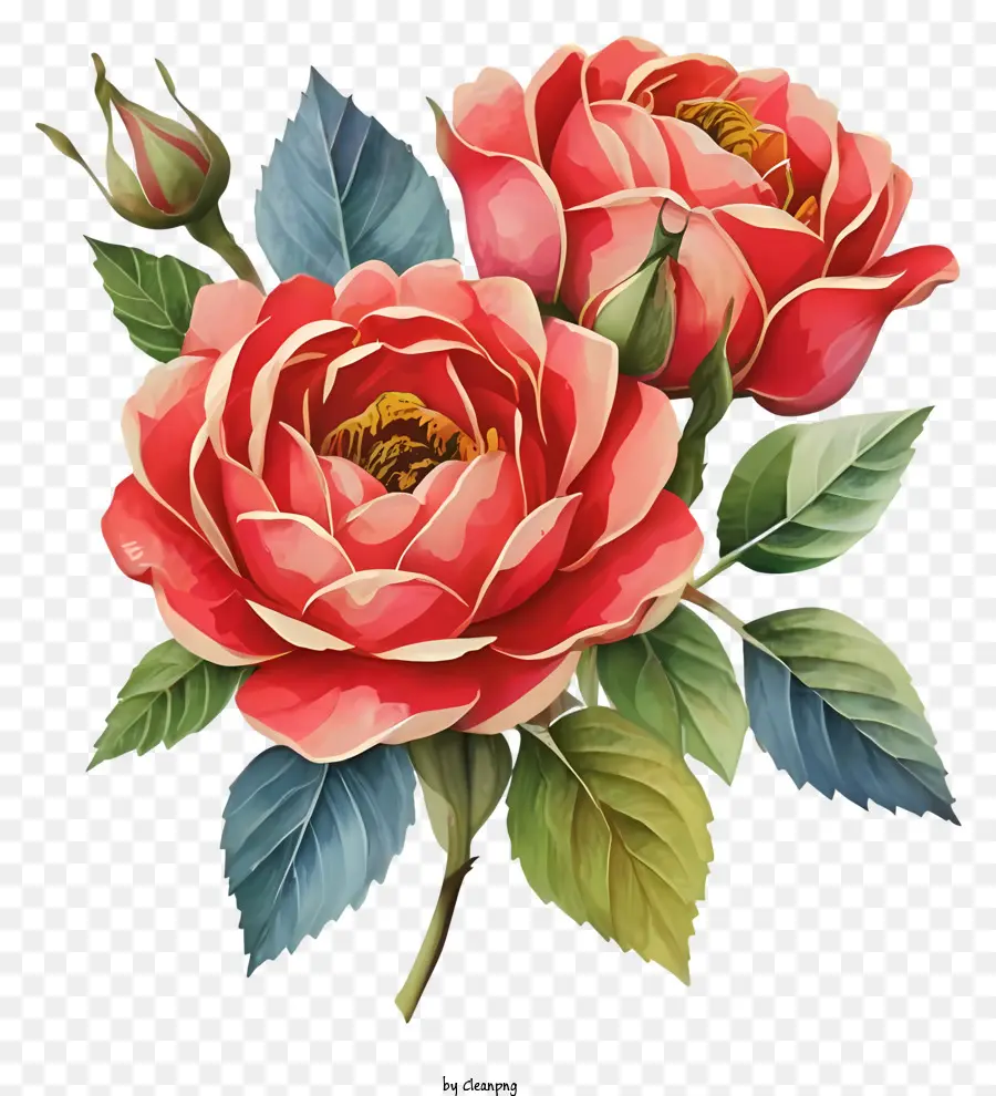 الوردي الورود，التصوير الفوتوغرافي الأزهار PNG